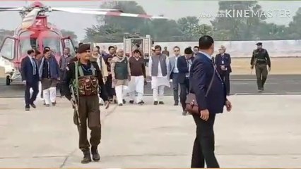 nitish kumar की  मुंगेर में  हवाई एंट्री