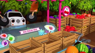 Learn Fruits Names With Ice cream Shopping And Harvesting | Nursery Rhymes & Kids Songs - ToyMonster