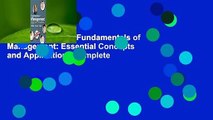 About For Books  Fundamentals of Management: Essential Concepts and Applications Complete