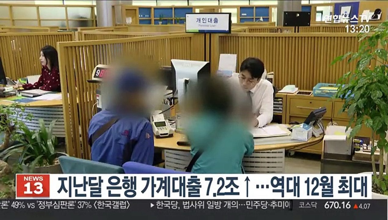 지난달 은행 가계대출 7.2조↑…역대 12월 최대