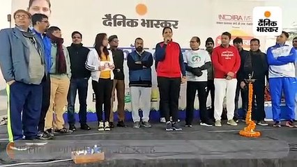 रन फॉर लाइफ में कृष्णा पूनिया के साथ दौड़े उदयपुर के लोग