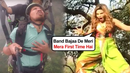 Rakhi Sawant HILARIOUS STUNT Video, Reminds Us Of Paragliding Man