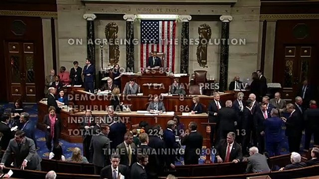 Cámara baja de EEUU aprueba resolución para frenar acción militar de Trump contra Irán