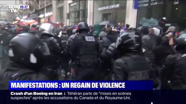 De nombreuses violences ont été observée lors de la manifestation contre la réforme des retraites de mercredi