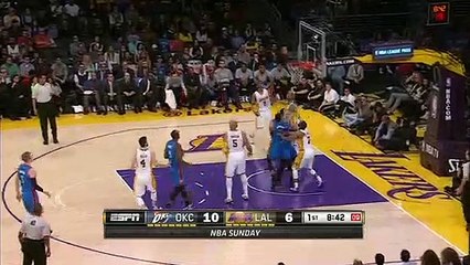 Oklahoma City Thunder 108-101 Los Angeles Lakers