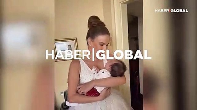 Hadise, Tülin Şahin'in kızı Siena Leyla'ya şarkı söyledi