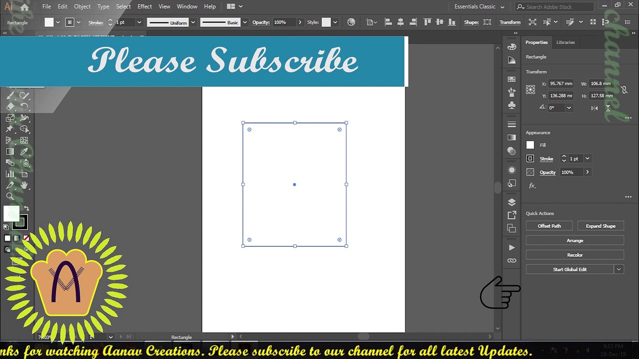Adobe Illustrator Training - Class 6 - Direct Selection Tool Urdu / Hindi |  @Aanav Creations