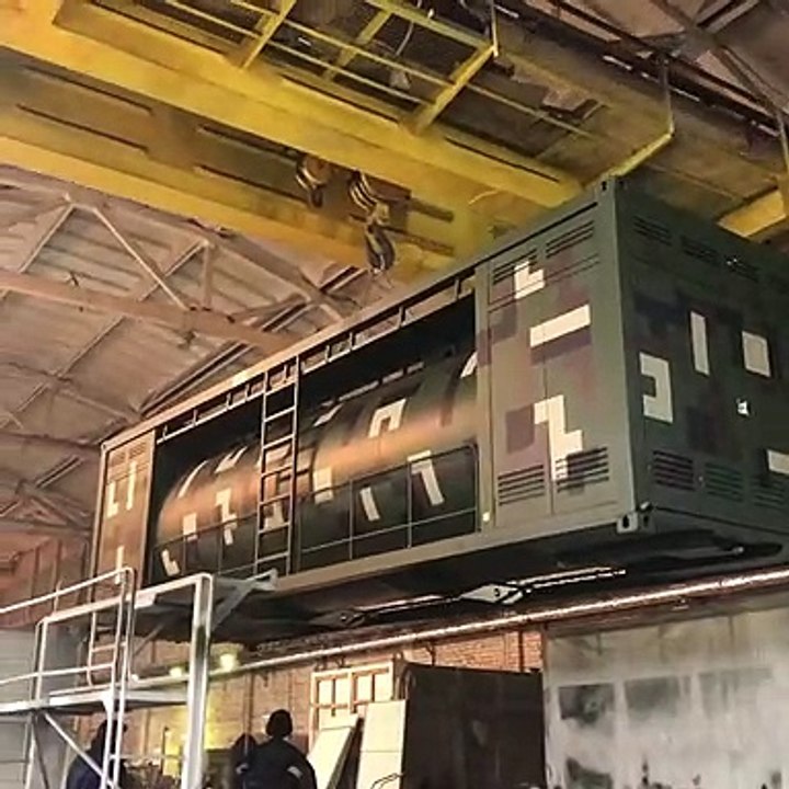 Uploading container gas station Robotanks