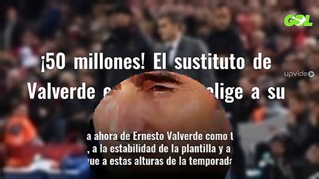 ¡50 millones! El sustituto de Valverde en el Barça elige a su primer fichaje