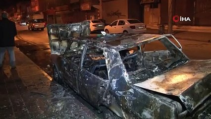 Kendisini babasına şikâyet eden kişinin arabasını kundakladı