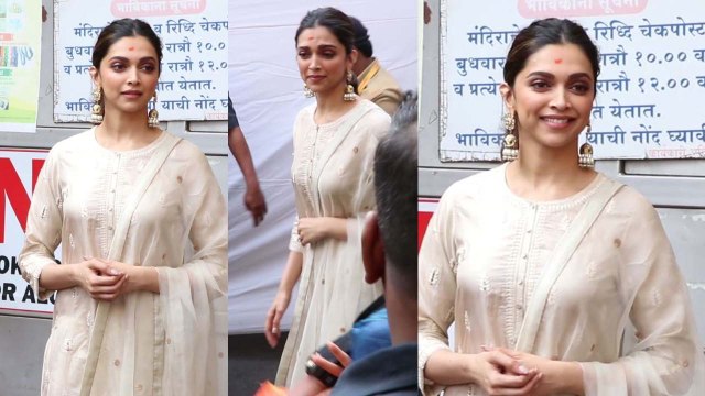 Chhapaak Star Deepika Padukone का Ethnic Look में सिद्धिविनायक Darshan |Boldsky