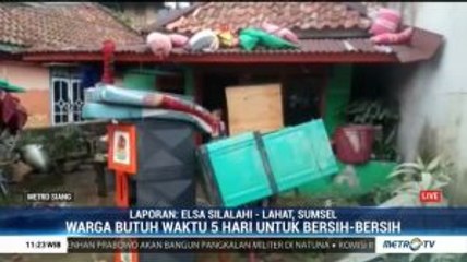 Banjir Bandang di Lahat Berangsur Surut