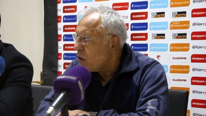 Elazığspor Teknik Direktörü Hüseyin Kalpar'ın konuşması