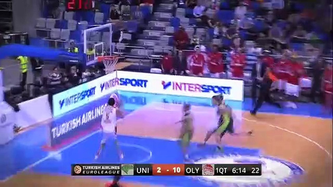 Gecenin top çalması: Bryant Dunston, Olympiacos Piraeus