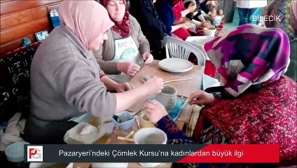 Pazaryeri’ndeki Çömlek Kursu’na kadınlardan büyük ilgi