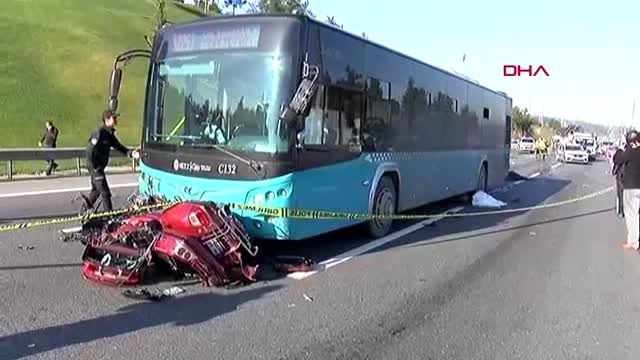İstanbul-ümraniye tem otoyolunda kaza