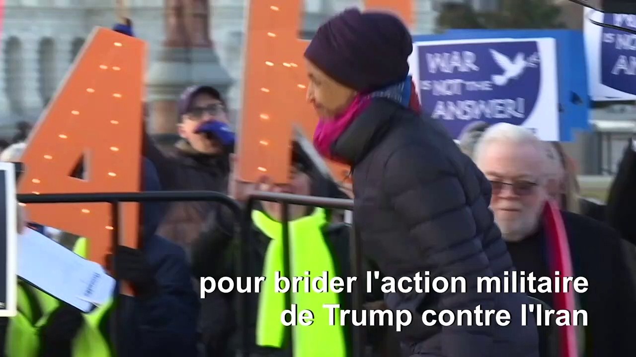 Washington: rassemblement démocrate "contre une guerre avec l'Iran