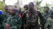 Beni|: L'armée a pris ce jeudi le contrôle de Madina, l'un des grands bastions des rebelles ADF. Le général Nkuba Cirimwami félicite l'unité qui a accompli la tâche.