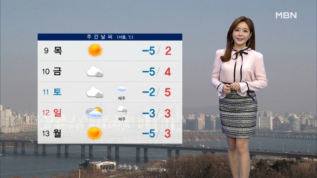 내일까지 중부 많은 비·눈…오후 미세먼지 유입