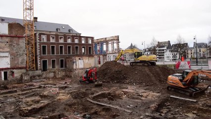 Des maisons médiévales découvertes sous la future extension du Parlement wallon à Namur