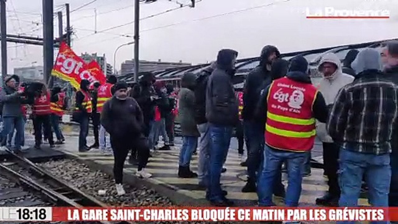 La gare de Marseille Saint-Charles paralysée ce matin par les grévistes pendant deux heures