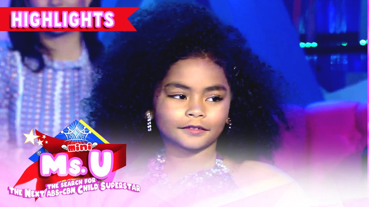 Khevynne Arias wins as the Mini Miss U of the D...