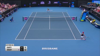 Ash Barty stunned by qualifier Brady