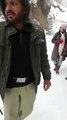 Prado fall down near swat Pakistan during snow