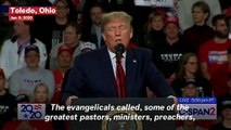 Trump Claims Record-Breaking Support Among Evangelicals: ‘There's Never Been Anything Like This in the Church’