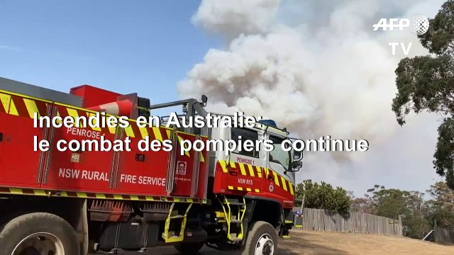Australie: le vent provoque la jonction de deux énormes brasiers dans le sud-est