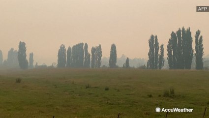 Countryside fills with toxic smoke from wildfire