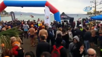 Download Video: 12. Datça Açık Deniz Kış Yüzme Maratonu başladı