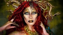 Gerçek Medusa - Yılan Kafası Cadılar Bayramı Makyajı - Victoria Lyn