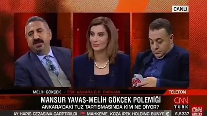 Gökçek, canlı yayında sinirlerine hakim olamadı