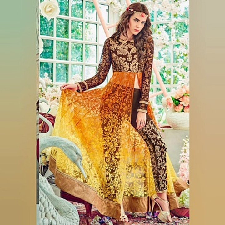 Designer Front cut Anarkali Suit collection 2020 || Embroidery & Georgette Style || Blossom Ideas
