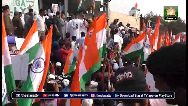 Asaduddin Owaisi Leads Trianga March Against CAA-NRC In #Hyderabad