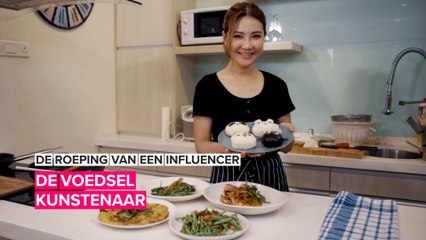 Deze influencer maakt kunst met haar eten