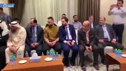 لحظة وفاة داعية فلسطيني خاطباً بمجلس زفاف في الكويت