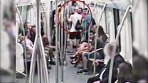Imágenes de la paliza a un hombre en el metro de Barcelona