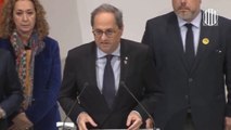 Quim Torra rechaza la decisión del Tribunal Supremo