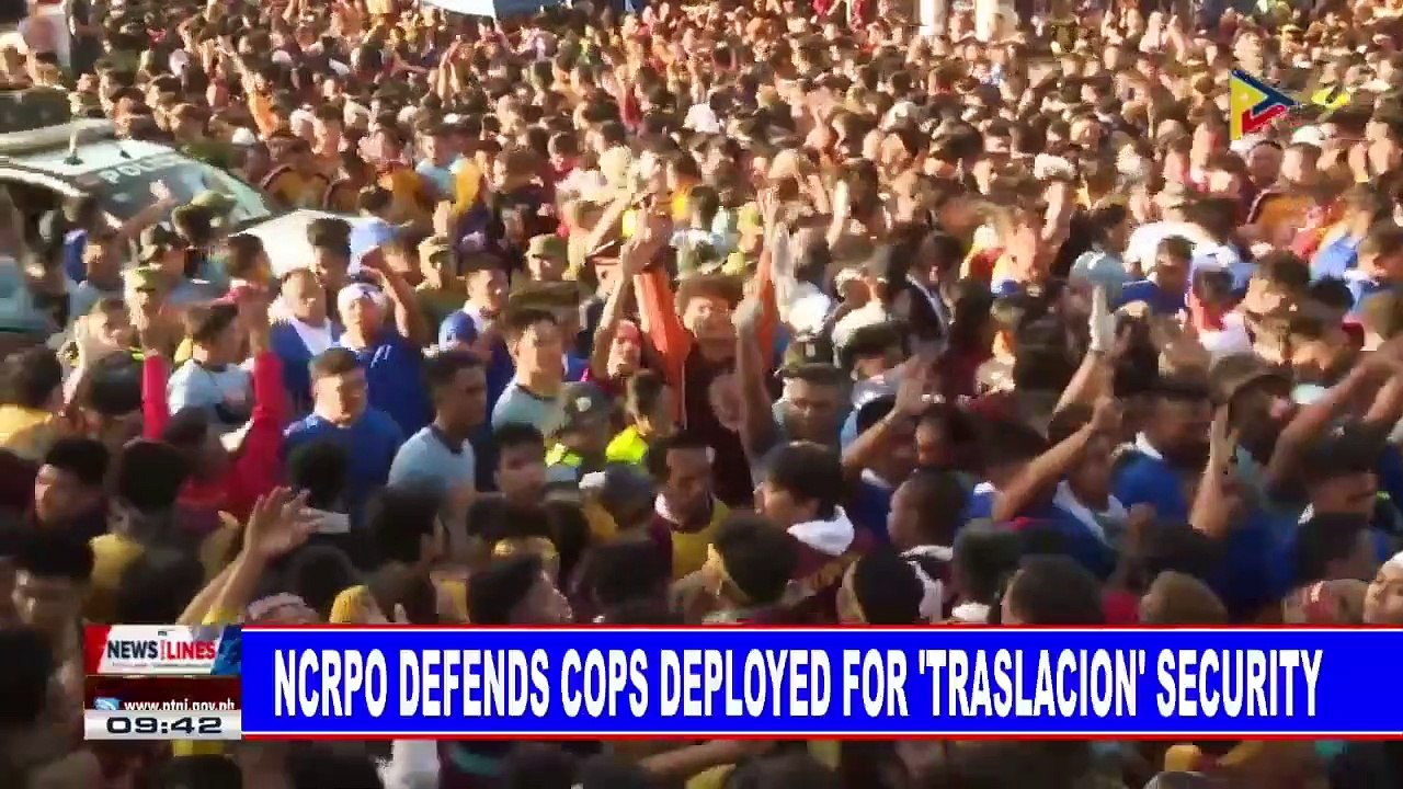 NCRPO defends cops deployed for 'Traslacion' security