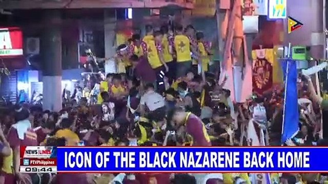 Icon of the Black Nazarene back home