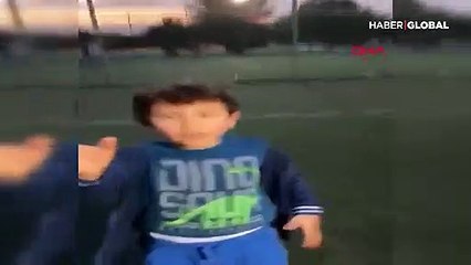 Futbol tutkunu çocuktan çevreyi kirletenlere videolu tepki