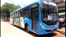 Ônibus e Saveiro se envolvem em colisão na Av. Brasil