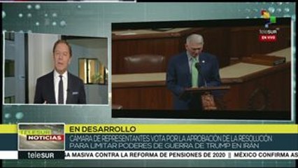 Cámara de representantes busca limitar poderes de guerra de Trump