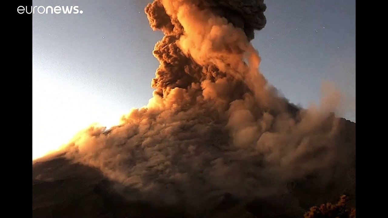 Vulkan Popocatepetl ausgebrochen