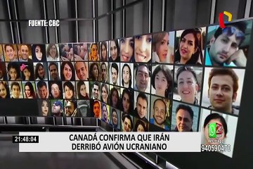 Canadá confirma que el avión ucraniano fue derribado por un misil iraní