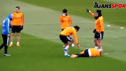 Real Madridli yıldızlardan antrenmanda eşek şakası