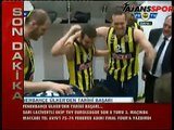 Fenerbahçe soyunma odasında Final Four sevinci