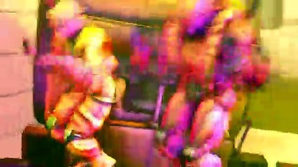 dio vs jotaro road roller scene but its badly remade in sfm with fortnite emotes